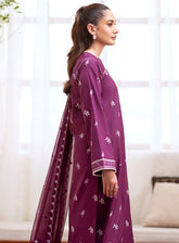 Ilara By Seran Embroidered Cambric 3 Piece Unstitched Suit SRN24I D-04 CASSIS